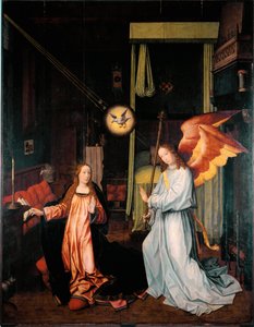 Bebudsmaleri på træ af Jan Provost (ca. 1465-1529) Dim. 300x200 cm Gener, Galleria di Palazzo Bianco