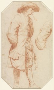 Studie af stående mand og højre arm af Jan Josef Horemans (I)