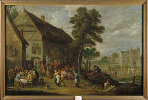 Udsigt over Rhenen, 1636 af Jan Josephsz van Goyen