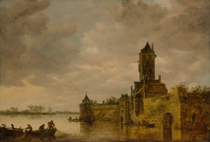 Slot ved en flod, 1647.