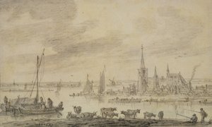 Flodlandskab af Jan Josephsz van Goyen