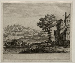 Færgebåden. af Jan Josephsz van Goyen