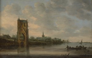 Pelkus-porten nær Utrecht af Jan Josephsz van Goyen