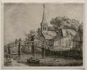 Træbroen. af Jan Josephsz van Goyen