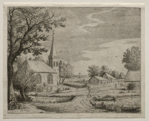 Landsby Kirke. af Jan Josephsz van Goyen
