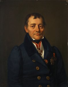 Portræt af forfatteren Pyotr Ivanovich Sokolov 1766-1836, 1830