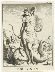 Apollo besejrer Python Sol, the Son (titel på objekt) af Jan Lamsvelt
