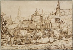 Udsigt over Grote Kerk i Haarlem