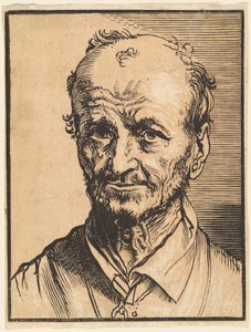 Buste af en skaldet mand af Jan Lievens