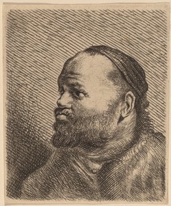 Buste af en mand med tykke læber af Jan Lievens
