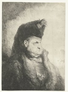 Buste af en orientaler med en pelshat af Jan Lievens