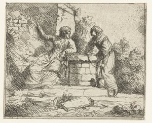 Kristus og den samaritanske kvinde af Jan Lievens