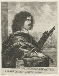 Portræt af komponisten og lutenisten Jacques Gaultier, 1631-1635 af Jan Lievens