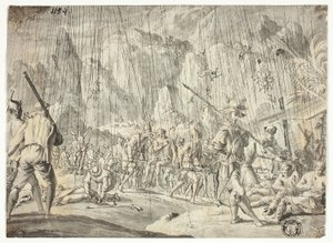 Kampscene af Jan Luyken