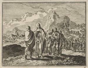 Kristus straffer Peter af Jan Luyken