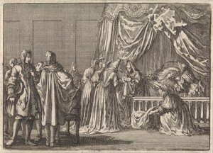 Fødsel af søn af kong James II af England, 1688 af Jan Luyken