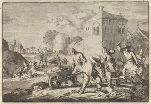 Reformerte ministre i Ungarn dømt til hårdt arbejde, 1674 af Jan Luyken