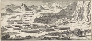 Hærrundvisning blandt Israels Tolv Stammer med Tabernaklet af Jan Luyken