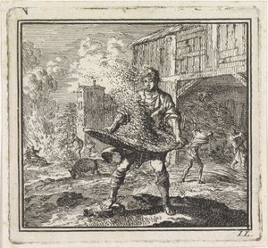 Mennesket skiller hveden fra avnerne af Jan Luyken