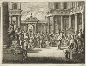 Paulus foran medlemmerne af Areopagos i Athen af Jan Luyken