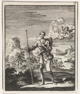 Pilgrim i et bjerglandskab af Jan Luyken