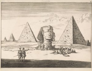 Pyramiderne og Sfinxen i Giza af Jan Luyken