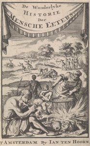 Den vidunderlige historie om menneskespisere af A. Magyrus, 1696. af Jan Luyken