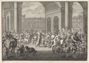 Fordrivelsen af vekselererne fra templet af Jan Luyken