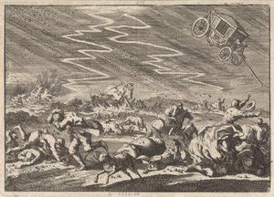 Kraftig tordenvejr ved Donsenhausen i Thuringen, 1674 af Jan Luyken
