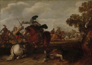 Et kavaleriangreb af Jan Martszen de Jonge