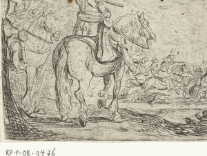 To ryttere i kavalerikamp Cavalry Battles (serietitel) af Jan Martszen de Jonge