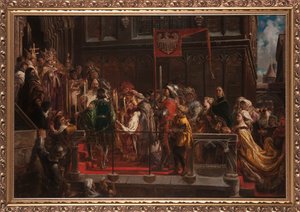 Władysław Warneńczyks dåb den 18. februar 1425. af Jan Matejko