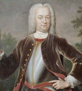 Hollandsk: Gustaaf Willem baron van Imhoff (1705-50). Generalguvernør (1743-50) Portræt af Gustaaf Willem, baron van Imhoff, generalguvernør for Det Hollandske Ostindiske Kompagni af Jan Maurits Quinkhard