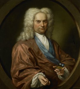 Portræt af David Leeuw (1682-1755), Mennonite Draper