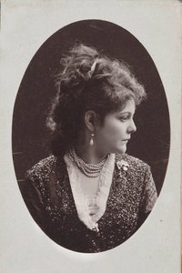 Portræt af pianist og komponist Sophie Menter 1846-1918, 1893. af Jan Mieczkowski