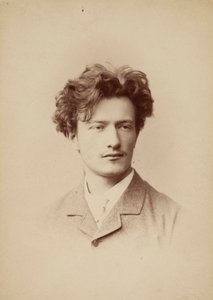 Portræt af komponisten Ignacy Jan Paderewski 1860-1941, ca. 1883. af Jan Mieczkowski