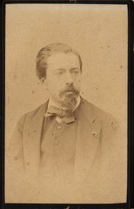 Portræt af violinisten og komponisten Henryk Wieniawski 1835-1880. af Jan Mieczkowski
