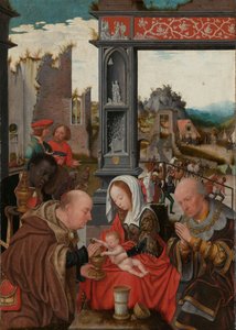 The Adoration of the Magi, ca. 1520-5 (olie på panel) af Jan Mostaert