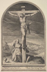 St. Maria Magdalena ved foden af korset, ca. 1612. af Jan Muller