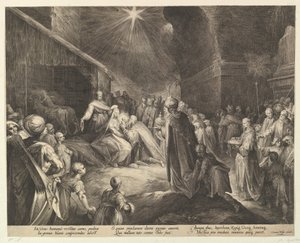 Magiernes tilbedelse, ca. 1625. af Jan Muller