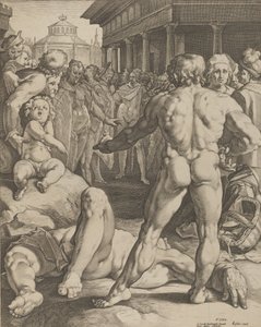 Kampen mellem Ulysses og Irus, ca. 1590