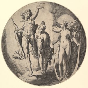 The Fourth Day Dies IV, fra serien The Creation of the World, ca. 1596. af Jan Muller