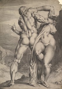 Voldtægten af de sabinske kvinder, ca. 1627.