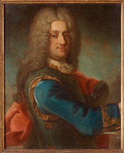 Portræt af grev Ture Gabriel Bielke (1684-1763), af Mijtens (Meytens), Martin van, den yngre (1695-1770). Olie på lærred. Mål: 80x64,5 cm. Privat samling