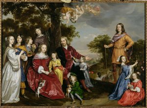 Portræt af W. van der Kerckhoven og hans familie, 1652