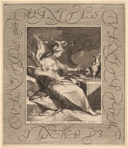 Forfængelighed af forfængelighed, alt er forfængelighed af Jan Pietersz Saenredam, after Abraham Bloemaert