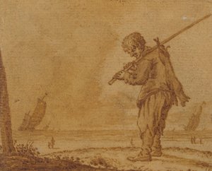Efter Hare-Hunt, on the Shore, 1623 (pen og blæk på papir)