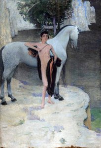 Den Sorte Sø - Sorte Sø - Jan Preisler (1872-1918). olie på lærred af Jan Preisler