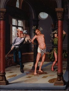 Flagellation, ca. 1510-15 (olie på panel) af Jan Provoost