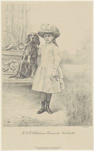 Portræt af Wilhelmina, dronning af Holland af Jan Rinke